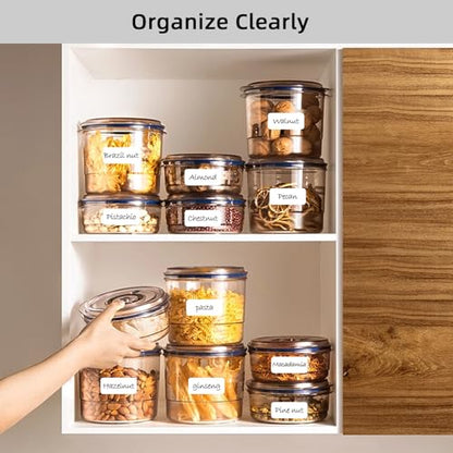 Homrelaxy 1400 Pcs 1"x2" Removable Labels for Food Containers, Easy Peel Off, No Residue, Water/Oil/Tear Resistant Blank Stickers for Jars, Pantry Organization - size: 1"x2"