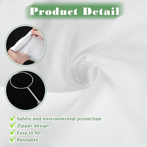 3 Pcs Fine Mesh Strainer Bags, Reusable Cheese Cloth Bag with Zipper, Tea/Coffee Filter, Food Grade Filter for Coffee Soy Thai Tea, Yogurt Nut Milk and Soup