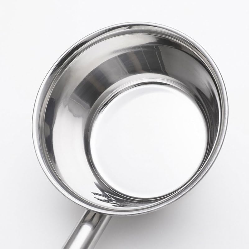 Cabilock Stainless Steel Long Handle Ladle Heat Resistant Soup Scoop Spoon for Kitchen Water Ladle for Cooking and Serving for Dining and Food Preparation - size: 48X18CM