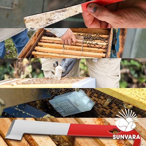 SunVara Bee Keeping Starter Kit Beekeeping Supplies, Bee Keeping Supplies-All Beekeeping Tools Bee Supplies and Equipment, Honey Bee Hive Starter Kit Tools Beekeeping Bee Smoker for Beekeeping - style: Starter Kit