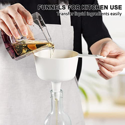 Stackable 10-Piece Measuring Cups and Spoons Set with Lids | BPA-free & dishwasher safe. Kitchen gadgets for cooking & baking. Dust-proof nested utensils for dry or liquid food. - color: 10 Piece - Grey and Blue