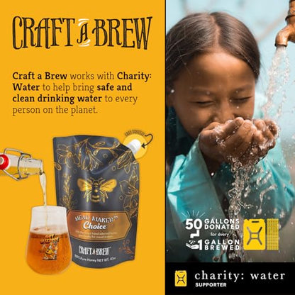 Craft A Brew - Mead Maker’s Choice - Spiced Mead Recipe Kit - Ingredients & Instructions for Mead Fermentation & Backsweetening – With Orange Blossom Honey - Makes 1 Gallon Still Mead - color: Spiced