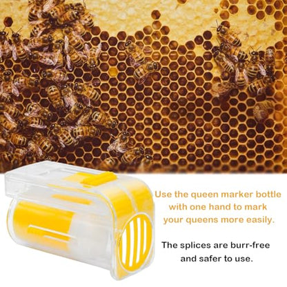 ZffXH 3 Pcs One Handed Queen Bee Marker Queen Bee Cage Catcher Queen Marker Catcher Beekeeping