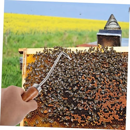 GANAZONO 2pcs Beehive Cleaning Hook Bee Tool for Beekeeping Beehive Cleaning Cleaner