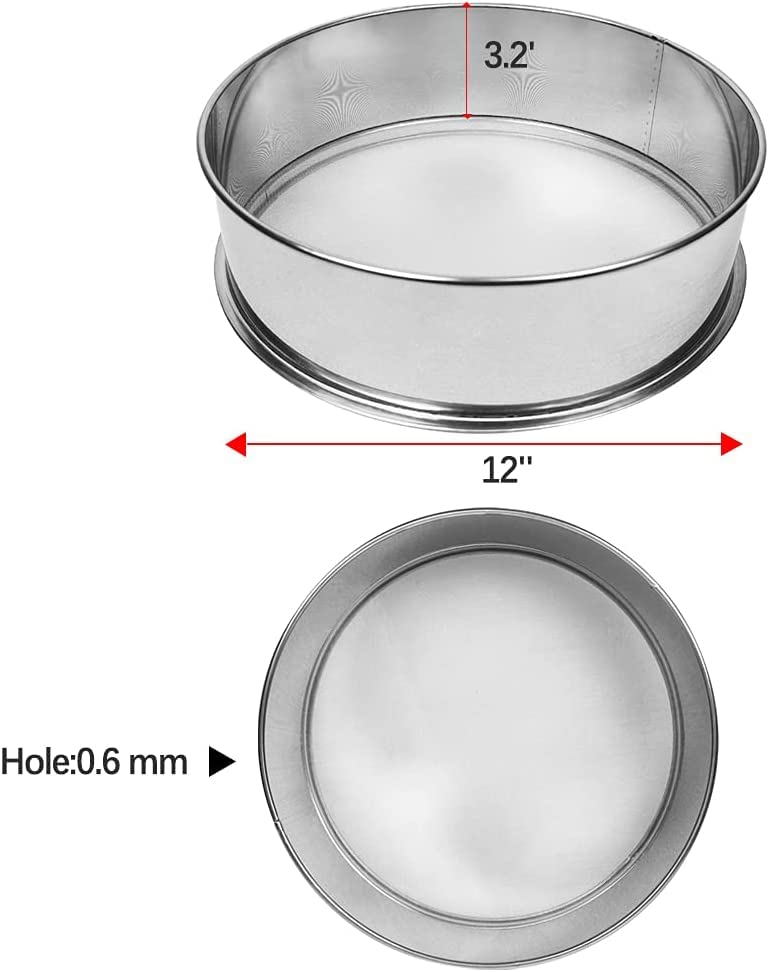 Sidasu Vibrating Sifter Mesh Screen Stainless Steel Vibrating Sieve Mesh Screen 30 Mesh for Automatic Powder Sifter Machine - size: 30 mesh