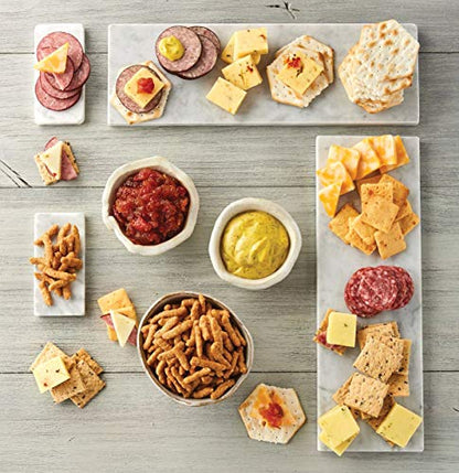 Harry & David Deluxe Meat & Cheese Gift Box, Gourmet Sausage, Assorted Cheeses, Crackers & Mixed Nuts, Charcuterie Board Gift Basket For Cheese Lovers, Meat And Cheese Gift Basket For All Occasions - style: Deluxe