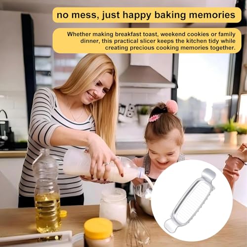 Butter Slicer Cutter & Cheese Cutter–Multi-Use Kitchen Tool for Evenly Slicing Butter Blocks, Cheeses, Eggs & Soft Fruits–Non-Stick，Compact & Portable for Home, BBQ, Camping（1 PACK) - color: 1 PACK