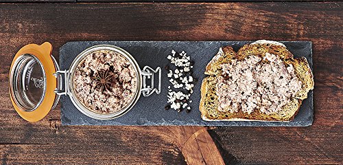 Le Parfait Super Terrine 500mL (16oz) Zero Waste Eco-Friendly Glass Canning Jars, Airtight Rubber Seal & Wire Bail Lid, BPA-Free, Water Bath Safe for Food Storage & Preserving, Made in France, 4PK - color: 500ml (Set/4)