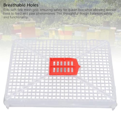 6pcs Plastic Queen Cage Beekeeping Tool Beekeeping Box with Square Buckle Design for Artificial Swarming, Introduction of Queens