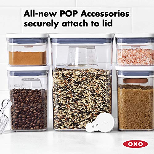 OXO Good Grips POP Container, 1.2 Qt - Rectangle - Pasta, Transparent - color: White, size: 1.2 Qt - Rectangle