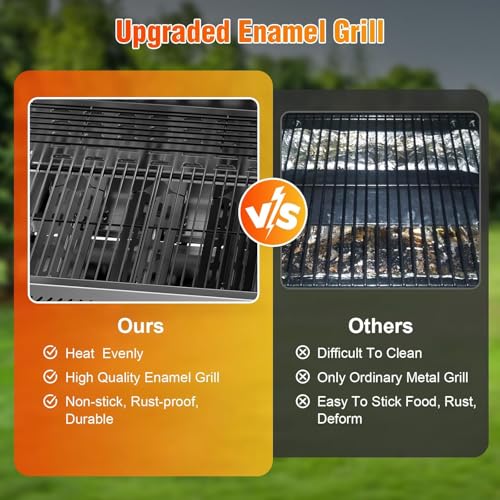 Electactic Propane Gas Grill, 3-Burner 24,000 BTU Stainless Steel BBQ Grill with Foldable Shelf for Outdoor Barbecue and Cooking - size: 3 Burner Gas Grills with Foldable Shelf