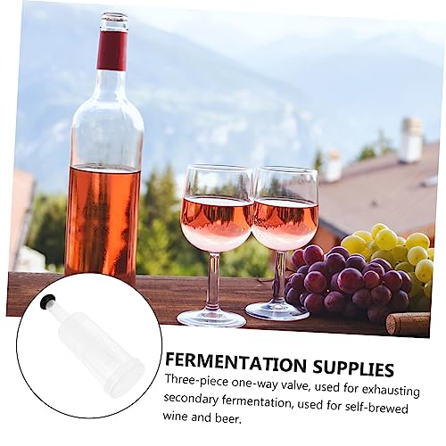 Zerodeko Silicone One-way Valve Plug 6pcs Stopper for Wine Bottles Home Brewing Accessory