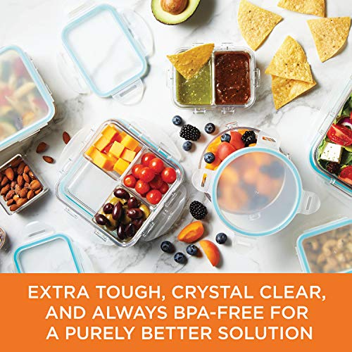 LOCK & LOCK Purely Better Tritan Container/Square Food Storage Bin, 20 Ounce, Clear - size: 20 Oz., style: Square