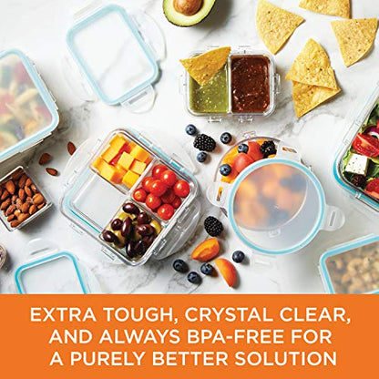 LOCK & LOCK Purely Better Tritan Container/Square Food Storage Bin, 20 Ounce, Clear - size: 20 Oz., style: Square