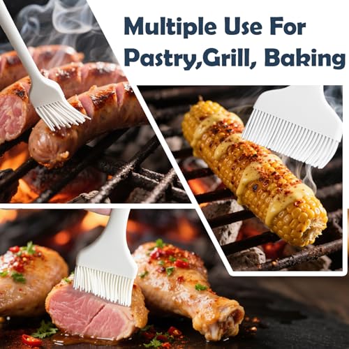 Meat Brush for Basting,Heat Resistant Silicone | 3PCS,Oil Butter Sauce Marinades for BBQ Grill Meat Brushes,Food-grade