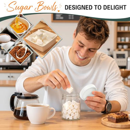 Mason Jars, 16oz Overnight Oats Containers with Lids, 6 Pack Wide Mouth Glass Mason Jars with Airtight Lids, Sugar Bowls, Overnight Oats Jars for Yogurt, Meal Prep, Chia Pudding - color: Mixed Color