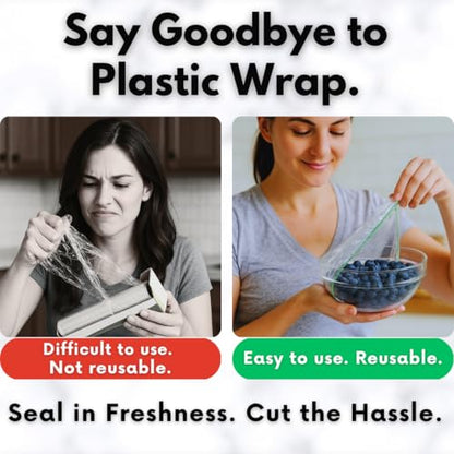 Plastic Bowl Covers, Elastic Reusable Food Covers for Bread Proofing, Storage & Outdoor Use – 50 Pack, Stretch Fit, 3 Sizes - size: 50 Pack, 3 Sizes