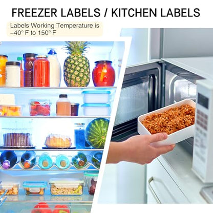 L LIKED Dissolvable Food Labels - 25 Custom Stickers, 8.5" x 11" Printable Labels for Inkjet Printers, 25 Sheets - size: 8.5" x 11" | 25 Labels