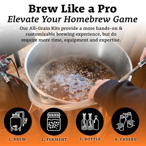 My Brew Supply Oktoberfest Brewing Kit | Vienna Malt | Munich Light, Medium, & Dark Grain | CaraRed Grain | Hallertauer Pellet Hops | German Ale Yeast | 5 Gallon Advanced All Grain Home Brewing
