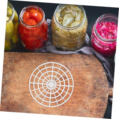 Healifty 5pcs Fermenting Weights Sauerkraut Pounder with Round Mesh Design for Pickling and Fermenting Vegetables Compact Tamper Jar Press Tool for Flavor Enhancement and Home Canning