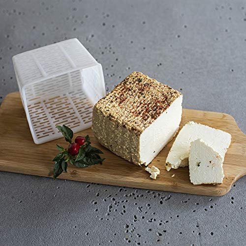 Browin 411313 Mould Dairy Rennet Ricotta Cheese Making 11 x 11 x 8.5 cm, für 500 g, White - size: für 500 g