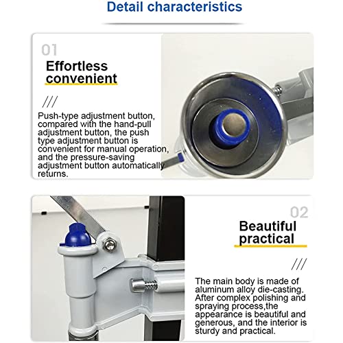 Professional Bench Beer Bottle Capper, Manual Bottle Machine Bottle Cap Sealer with Non-Slip Pad, Adjustable Height Bottle Cap Sealer for Homebrew Beer & Soft Drinks