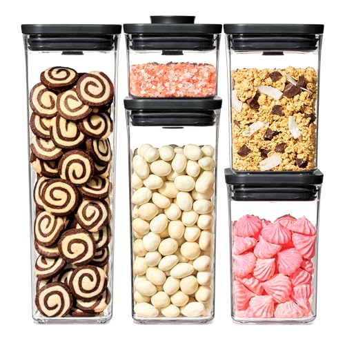 OXO Good Grips 5 Piece Matte Pop Container Set - Matte Black - color: Matte Black