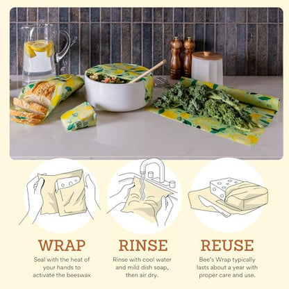 Reusable Bread Wrap by Bee's Wrap - color: Fresh Squeeze