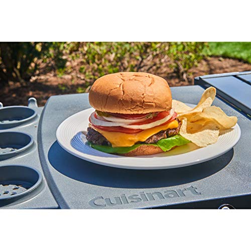 Cuisinart Smash Burger Kit, Cast Iron Press, Spatula, Seasoning Shaker and Patty Papers for Perfect Cookouts, Barbecues and Tailgates - color: Smashed Burger Kit, Cast Iron