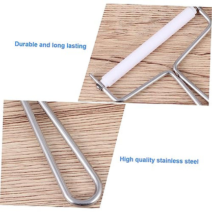 Cabilock 6 Pcs Butter Scraper Steel Cheese Scraper Wire Cheese Cutter Butter Churner Cream Knife Wire Cutters Food Scraper Cheese Slicer Wire Cheese Wire Cheese It Bread Making Tool Silver - color: Silverx3pcs, size: 14.5X10.5 CMx3pcs