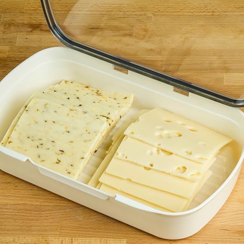 ProKeeper Deli Food Storage Container, Air-Tight Silicone Seal Lid with Dry Erase Date Window, Ideal for Storing Deli Meats, Cheeses, and Bacon - color: Deli Keeper