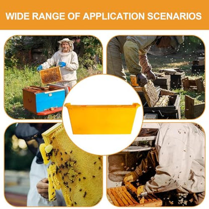 Bee Food Feeder 3.5L Bee Feeding Tool | Beekeeping Water Dispenser for Beekeeping, Apiary, Beehive, Hive, Honey, Feeding, Food - color: Yellow