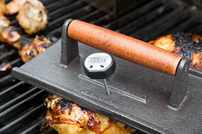 Outset Cast Iron, 5 x 9 x 2.75 inches, Rectangular Grill Press - style: Rectangular Grill Press
