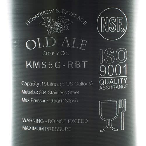 5 Gallon Home Brew Keg - New Ball Lock - Stainless Steel Product Tank