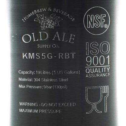 5 Gallon Home Brew Keg - New Ball Lock - Stainless Steel Product Tank