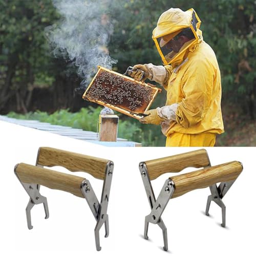 Beekeeping Frame Gripper, Frame Holder, FrameLifter Tool, New Upgrade Stainless Steel Beekeeping Equipment Bee Hive FrameGrip Tool