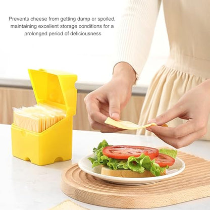 Cheese Storage Container, ABS Cheese Box with Lids, Airtight Fridge, Easy, Odor complimentary, Heat wear for Household