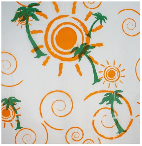MADE IN USA 1,000 Sheets of Grease-Resistant Food Grade Waxed Kraft Deli Tissue Paper, 12" X 12" (Tropical Print) - color: Tropical Print