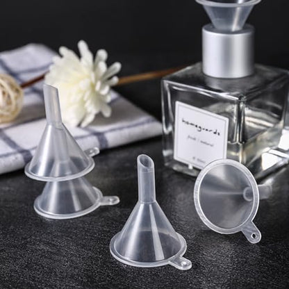 9 Pack Small Funnel Kit 3 Sizes with Droppers for Kitchen Bottles, Essential Oils, Capsules & Pet Souvenirs