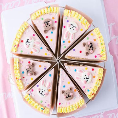Cabilock 20-Pack Triangle Cake Boxes 5.11 X 3.34 X 1.96 in Box with Lids Food Grade Dessert Containers for Cheesecake Pie Party Picnic Office School Home Restaurant