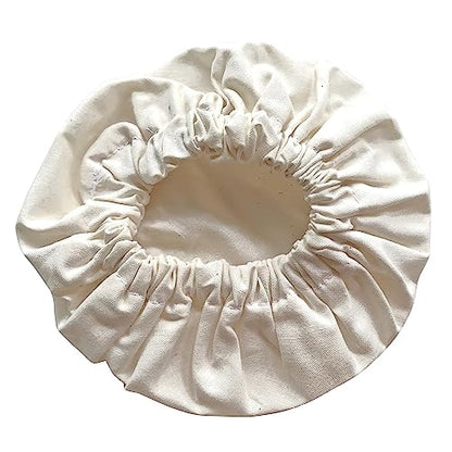100% Cotton Jar Covers 3-Pack Breathable Fabric Lids for Kombucha, & Sourdough Starter – For Mason Jars Wide and Normal Mouth