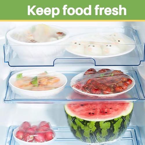 MAQIHAN 100 Bowl Covers Bread Proofing - Extra Large Plastic Wrap for Food Sourdough Bread Baking Rising Elastic Reusable Plate Covers Outdoor Food Fresh Keeping Bags Shower Cap Hair Deep Conditioning - size: Large