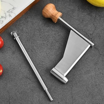 Rust Proof Manual Rotary Cheese Curling Knife - Compatible with Cheese Curler with Wooden, Plastic, Marble Base, Best for Cheese Wheel and Chocolate Shavings and Curls