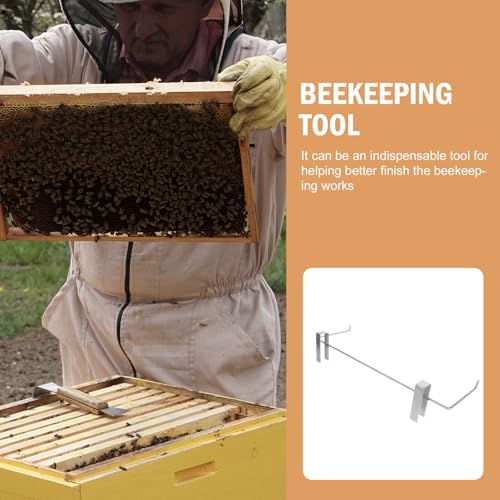 BESPORTBLE Beekeeping Frame Holder Metal Stand Beehive Mounted Storage Rack for Outdoor Beekeeping Supplies Sturdy Beehive Accessory Shelf for Professional Apiary Use