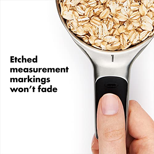 OXO Good Grips 8 Piece Stainless Steel Measuring Cups and Spoons Set - size: 8 count, style: Set