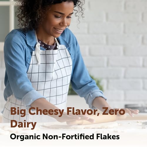 Micro Ingredients Organic Non-Fortified Nutritional Yeast Flakes, 2 Pounds | Vegan Protein, B Vitamins & Beta-glucans | Keto Friendly, Dairy Free Cheese Substitute, Non-GMO, Gluten Free