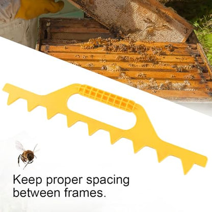 Beehive SPACING Tool Plastic Frame Spacer Beekeeping Equipment, 7/8/9 Frames (Yellow 8 Box) - color: Yellow 8 box