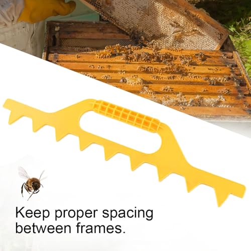 Beehive SPACING Tool Plastic Frame Spacer Beekeeping Equipment, 7/8/9 Frames (Yellow 8 Box) - color: Yellow 8 box