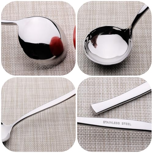 Sadstory Small Stainless Steel Gravy Ladle, Soup Ladles Serving, 4 Packs | Little Ladle, Dressing Ladles Serving