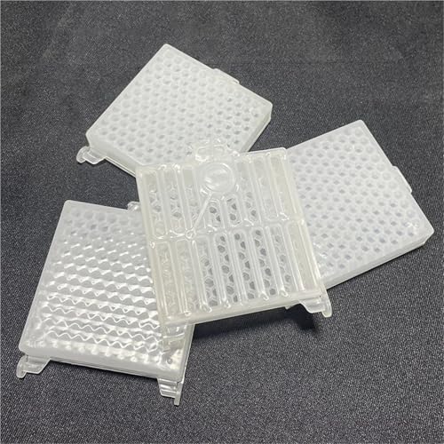 Queen Bee Cage 15Pcs Beekeeping Transport Queen Cages Bee Post Cage Transparent Box with Comb Fundation Sheet Queen Rearing Tool for Beekeeping Supplies